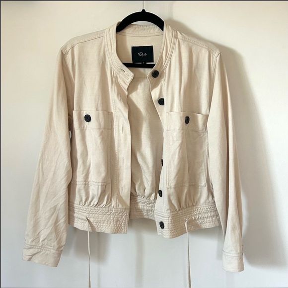 Rails Alma Cotton Blend Jacket in Stone White - Picture 3 of 16